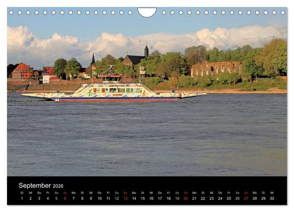 Produktbild: Von Ufer zu Ufer, Wege &uuml;ber den Rhein in D&uuml;sseldorf (Wandkalender 2026 DIN A4 quer), CALVENDO Monatskalender