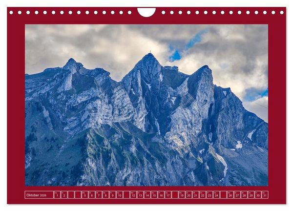 Produktbild: Gr&uuml;ezi in den Schweizer Bergen (Wandkalender 2026 DIN A4 quer), CALVENDO Monatskalender