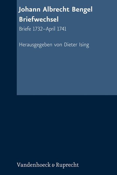 Produktbild: Johann Albrecht Bengel: Briefwechsel
