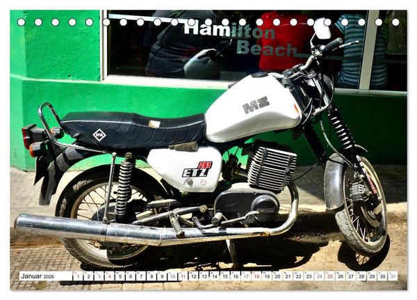 Produktbild: MZ ETZ 251 - Letztes Motorrad der DDR (Tischkalender 2026 DIN A5 quer), CALVENDO Monatskalender
