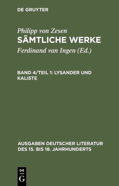 Produktbild: Lysander und Kaliste