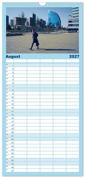 Produktbild: Familienplaner 2027 - UB, Ulan Bator, Ulaanbaatar mit 5 Spalten (Wandkalender, 21 x 45 cm) CALVENDO