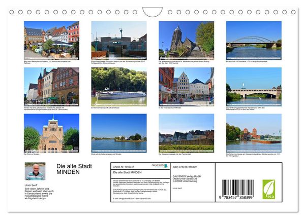 Produktbild: Die alte Stadt MINDEN (Wandkalender 2026 DIN A4 quer), CALVENDO Monatskalender