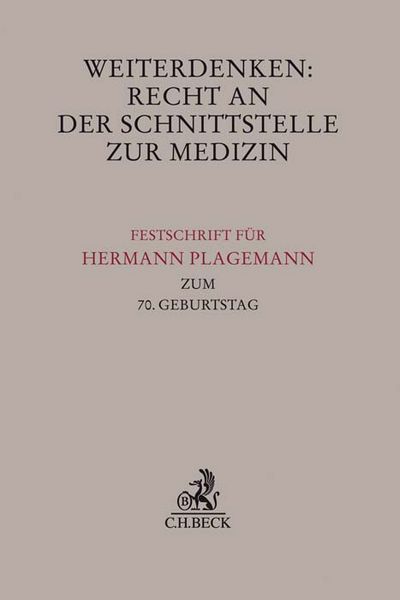 Produktbild: Weiterdenken: Recht an der Schnittstelle zur Medizin