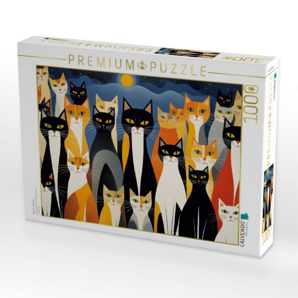 Produktbild: CALVENDO Puzzle Alles f&uuml;r die Katz | 1000 Teile Lege-Gr&ouml;&szlig;e 64x48cm Foto-Puzzle f&uuml;r gl&uuml;ckliche Stunden