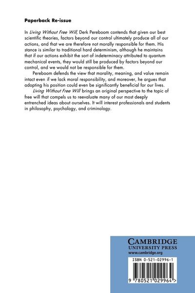 Produktbild: Living Without Free Will
