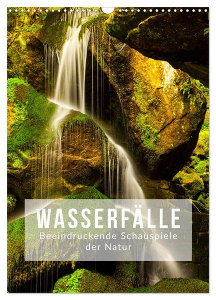 Produktbild: Wasserf&auml;lle. Beindruckende Schauspiele der Natur (Wandkalender 2026 DIN A3 hoch), CALVENDO Monatskalender