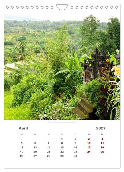 Produktbild: Reiseimpressionen durch Bali (Wandkalender 2027 DIN A4 hoch), CALVENDO Monatskalender