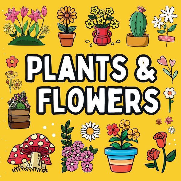 Produktbild: Bold and Easy Flowers & Plants Coloring Book