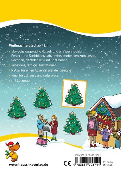 Produktbild: Weihnachtsr&auml;tsel &ndash; R&auml;tselblock ab 7 Jahre