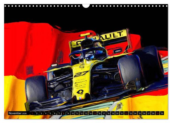 Produktbild: Deutsche in der Formel 1 (Wandkalender 2026 DIN A3 quer), CALVENDO Monatskalender
