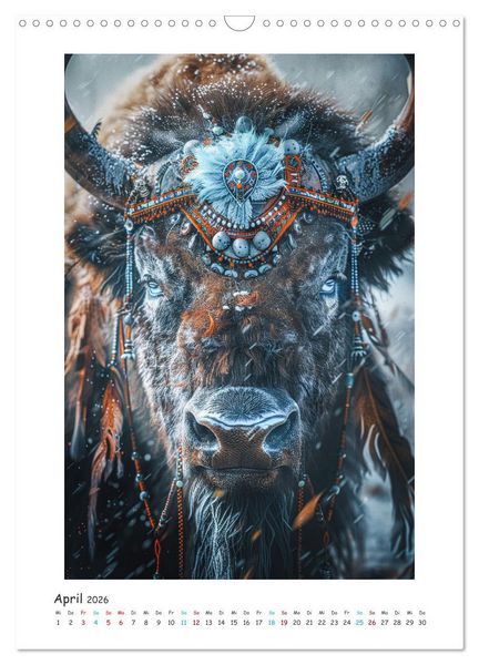 Produktbild: Magische Tiergeister (Wandkalender 2026 DIN A3 hoch), CALVENDO Monatskalender