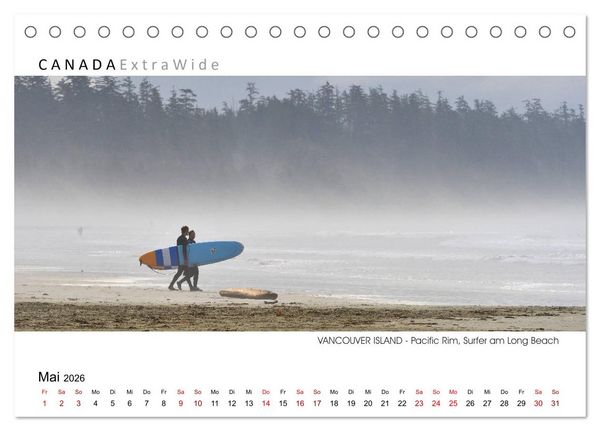 Produktbild: Vancouver Island Panoramabilder (Tischkalender 2026 DIN A5 quer), CALVENDO Monatskalender