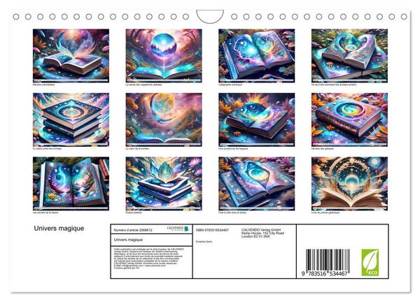 Produktbild: Univers magique (Calendrier mural 2026 DIN A4 vertical), CALVENDO calendrier mensuel