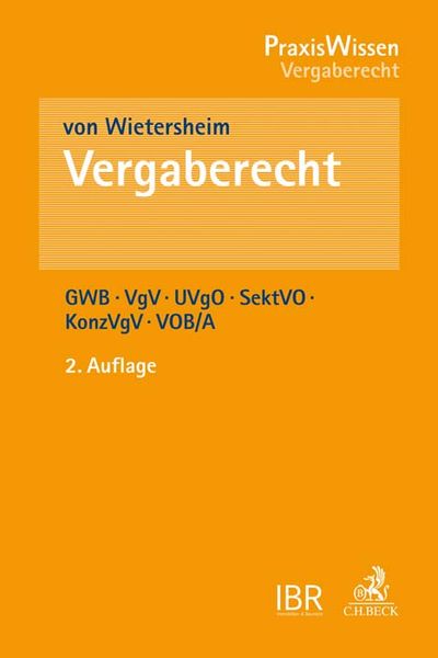 Produktbild: Vergaberecht