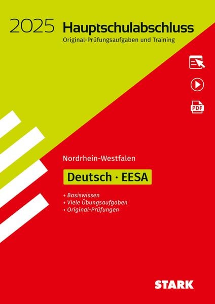 Produktbild: STARK Original-Pr&uuml;fungen und Training - Hauptschulabschluss / EESA 2025 - Deutsch - NRW