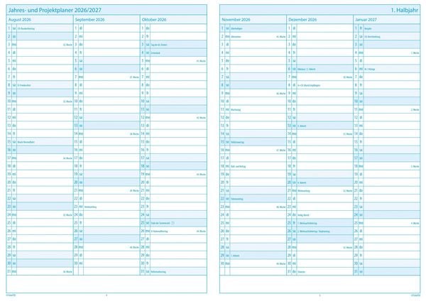 Produktbild: Universal-Schulplaner A5-Plus 2026/2027