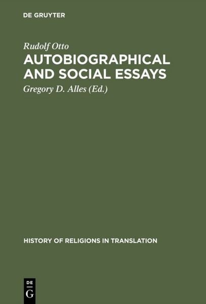Produktbild: Autobiographical and Social Essays