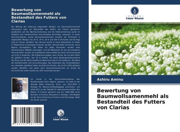 Produktbild: Bewertung von Baumwollsamenmehl als Bestandteil des Futters von Clarias