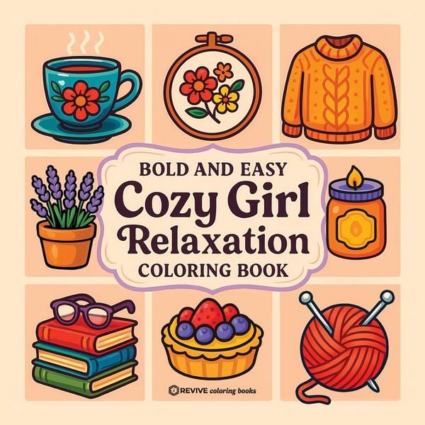 Produktbild: Bold & Easy Cozy Girl Relaxation Coloring Book