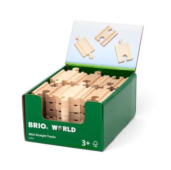 Produktbild: BRIO World - Display 1/4 Gerade Gleise - A2, B2, C2