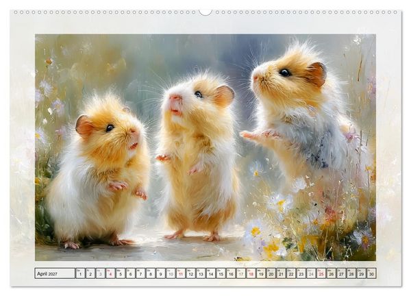 Produktbild: Meerschweinchen. Bezauberndes Gartengl&uuml;ck (Wandkalender 2027 DIN A2 quer), CALVENDO Monatskalender
