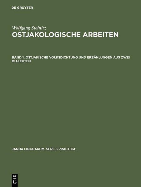 Produktbild: Ostjakische Volksdichtung und Erz&auml;hlungen aus zwei Dialekten