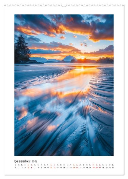 Produktbild: Entdecke das Paradies - Atemberaubende Str&auml;nde durch eine KI in Szene gesetzt (hochwertiger Premium Wandkalender 2026 DIN A2 hoch), Kunstdruck in Hochglanz