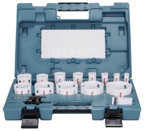 Produktbild: Makita D-63993 Lochs&auml;gen-Set 16 mm, 19 mm, 22 mm, 25 mm, 32 mm, 35 mm, 37 mm, 44 mm, 51 mm, 57 mm, 64 mm, 68 mm, 76 mm 1 St.