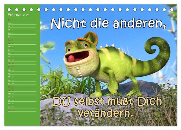 Produktbild: Tierische Toons (Tischkalender 2026 DIN A5 quer), CALVENDO Monatskalender