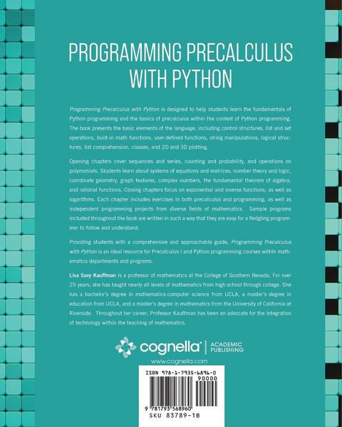 Produktbild: Programming Precalculus with Python