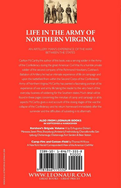 Produktbild: Life in the Army of Northern Virginia