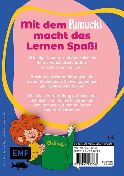 Produktbild: Lern-Spiel-Spa&szlig; mit Pumuckl - Mein Vorschulblock: Erste Buchstaben