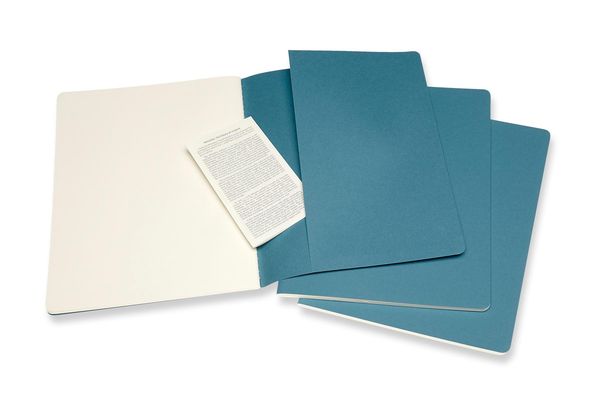 Produktbild: Moleskine Cahier XL, 3er Set, Blanko, Lebhaftes Blau