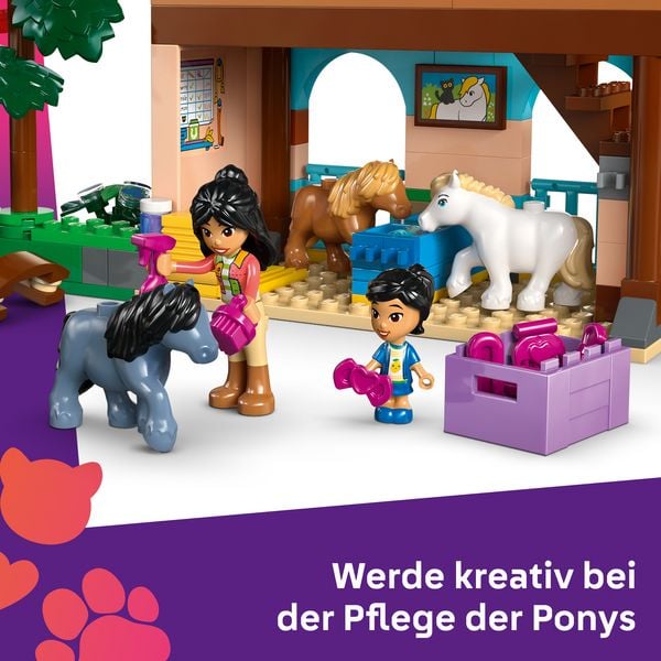 Produktbild: LEGO Friends 42654 Ponyhof & Stall, Spielzeug Pferd, M&auml;dchen & Jungen