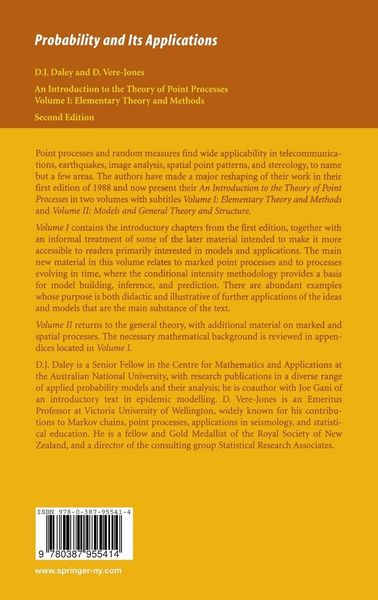 Produktbild: An Introduction to the Theory of Point Processes
