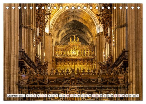 Produktbild: Andalusien - Sevilla (Tischkalender 2026 DIN A5 quer), CALVENDO Monatskalender