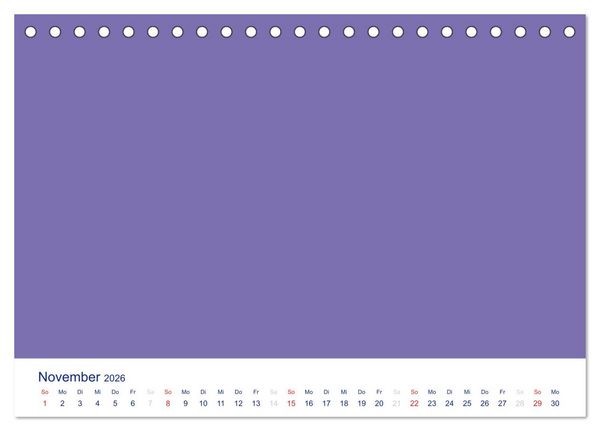 Produktbild: Farbiger Bastelkalender (Tischkalender 2026 DIN A5 quer), CALVENDO Monatskalender