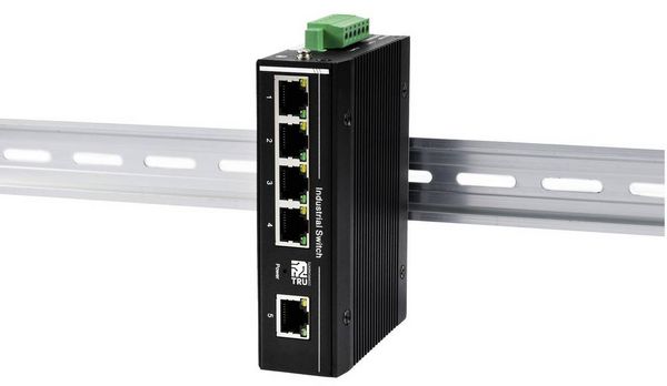 Produktbild: TRU COMPONENTS TC-13427356 TC-XL-205GP Industrial Ethernet Switch 1+4 Port 10 / 100 / 1000 MBit/s PoE-Funktion