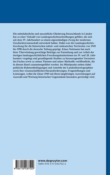 Produktbild: Land und Landeshistoriographie