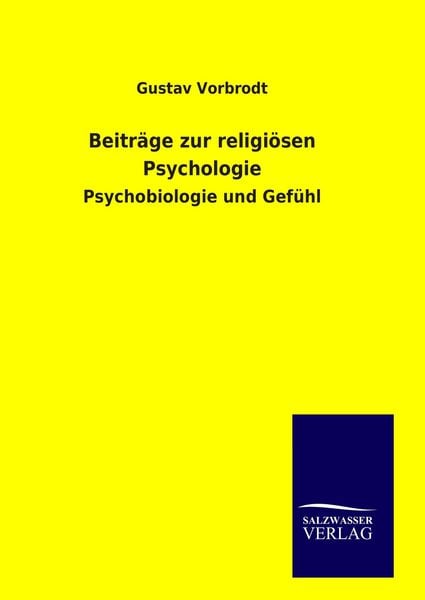 Produktbild: Beitr&auml;ge zur religi&ouml;sen Psychologie