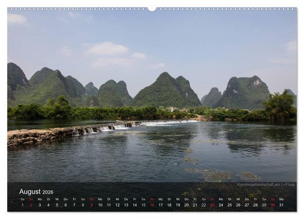 Produktbild: Erlebe China (Wandkalender 2026 DIN A2 quer), CALVENDO Monatskalender