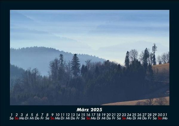 Produktbild: Landschaftskalender 2025 Fotokalender DIN A5