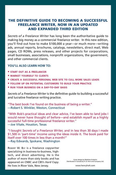 Produktbild: Secrets of a Freelance Writer