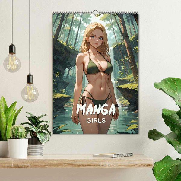Produktbild: Manga Beauties - 12 Sch&ouml;nheiten im Manga-Stil (Wandkalender 2026 DIN A2 hoch), CALVENDO Monatskalender