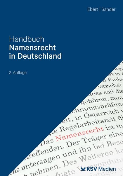Produktbild: Handbuch Namenrecht in Deutschland
