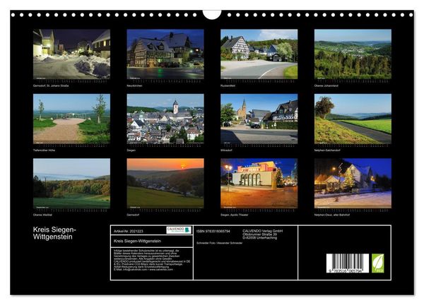 Produktbild: Kreis Siegen-Wittgenstein (Wandkalender 2026 DIN A3 quer), CALVENDO Monatskalender