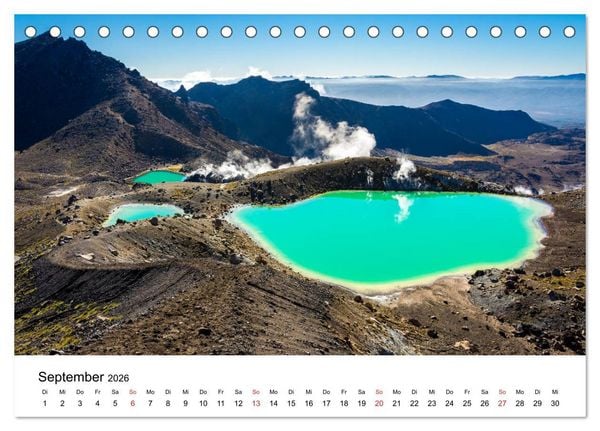Produktbild: Neuseeland - Atemberaubende Natur und Landschaften (Tischkalender 2026 DIN A5 quer), CALVENDO Monatskalender