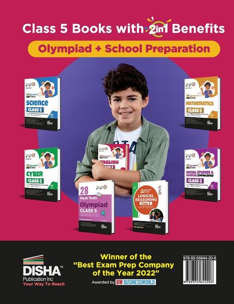 Produktbild: Olympiad Champs English Class 5 with Chapter-wise Previous 10 Year (2013 - 2022) Questions 5th Edition | Complete Prep Guide with Theory, PYQs, Past & Practice Exercise |
