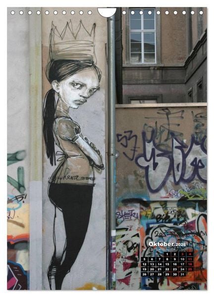 Produktbild: Graffiti & Streetart 2026 (Wandkalender 2026 DIN A4 hoch), CALVENDO Monatskalender